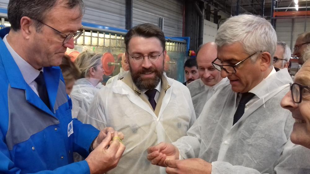 Acome visite Hervé Morin