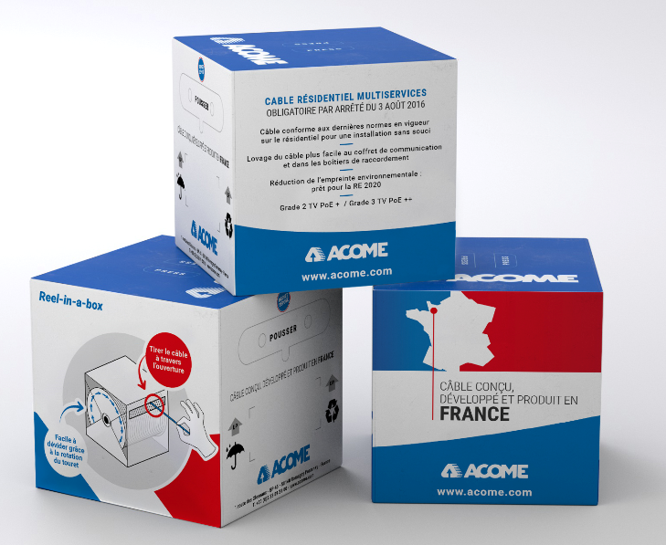 Box 250m câble Grade 3 TV R7900A-RB250