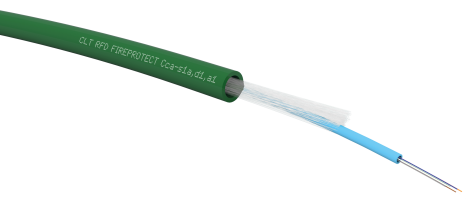 câble 12 fibres OS2 libre int/ext ZH armé fibre de verre renforcé Cca