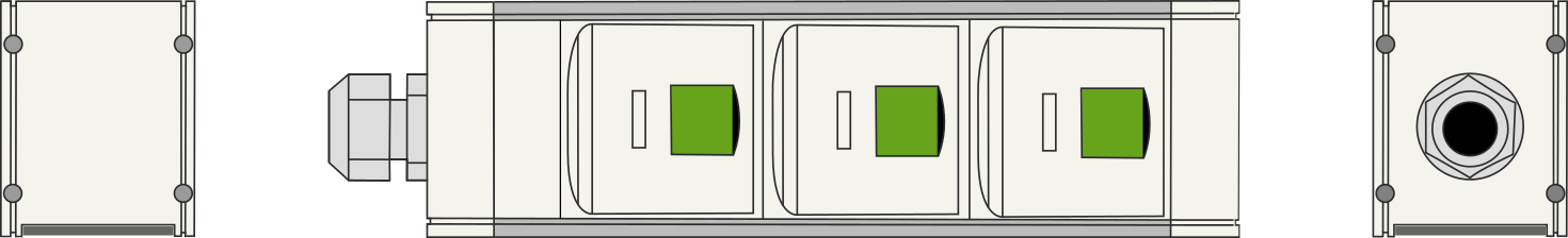Schema frette 3 ports SCA