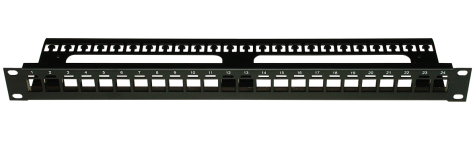 IB1691 : panneau de brassage 24 ports 1U RJ45 keystone