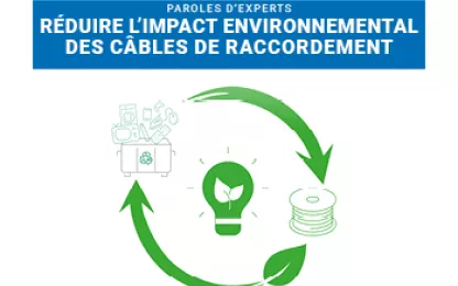 Nouveau touret plastique 100% recyclé et recyclable pour le câble de raccordement abonné
