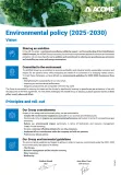 Environnemental policy 2025-2030